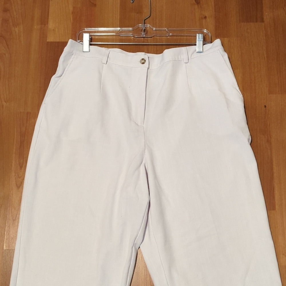 Koret White Pants Size 16 Work Or Summer Stretch - Picture 9 of 14